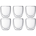 Verre        BODUM        set de 6 double paroi 0.25L