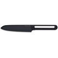 Couteau japonais        LE COUTEAU DU CHEF        silicone manche - lame noir Blister Pegb