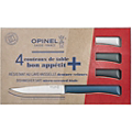Couteau        OPINEL        de table x4 Tempete bleu canard ant