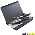 Ustensile barbecue        COOK'IN GARDEN        3 pieces aimantees - Spatule - Four