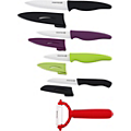 Set        ESSENTIELB        4 couteaux + 1 éplucheur lame céramique