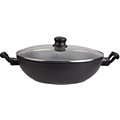 Wok        ESSENTIELB        Aluminium forgé Noir diam32cm