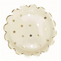 Assiette carton        SCRAPCOOKING        x8 gold 23cm