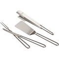 Ustensile plancha        PLANET        KIT4 : Spatule,Couteau,Fourchette,Pince